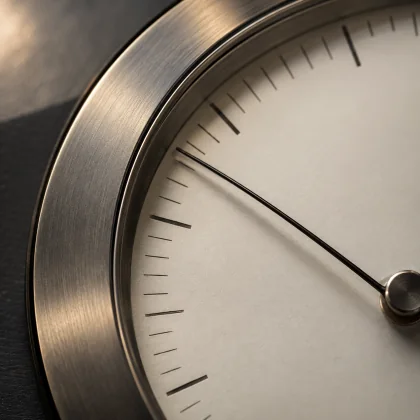 A close crop of a precision instrument